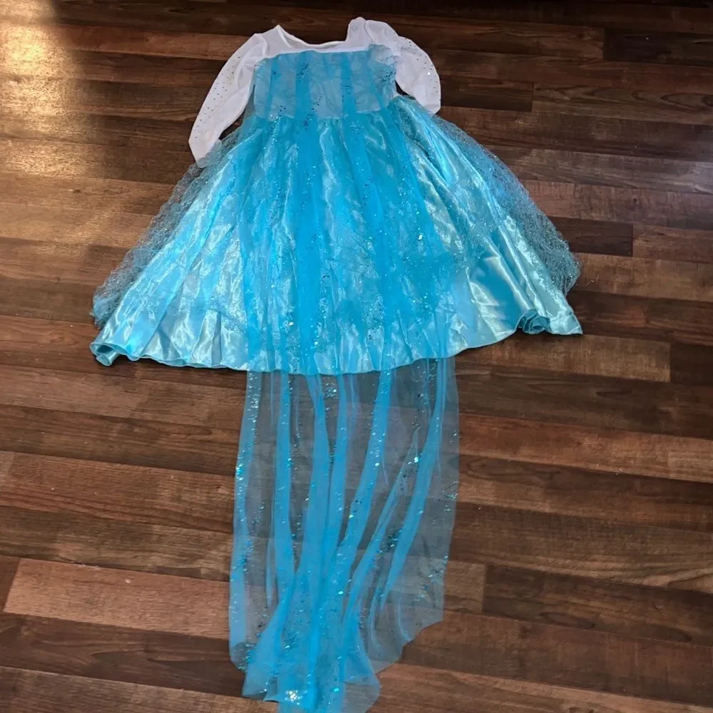 Sparkling Blue Princess Costume for Kids